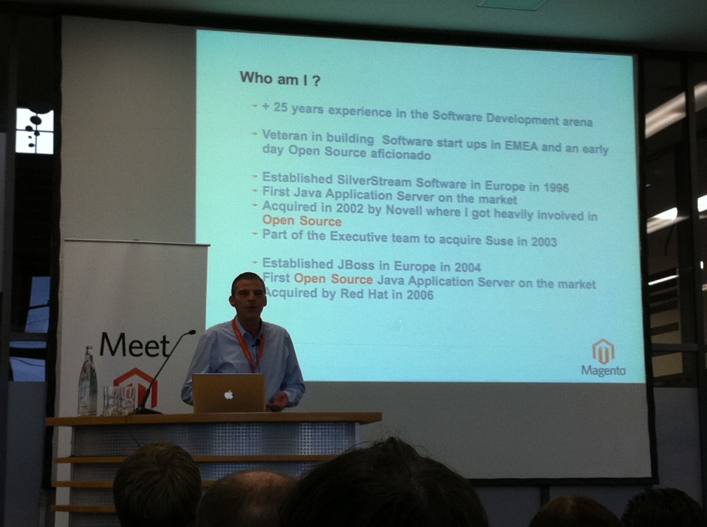 Michel Goossens beim Meet Magento 2010