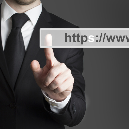 touchscreen https businessman