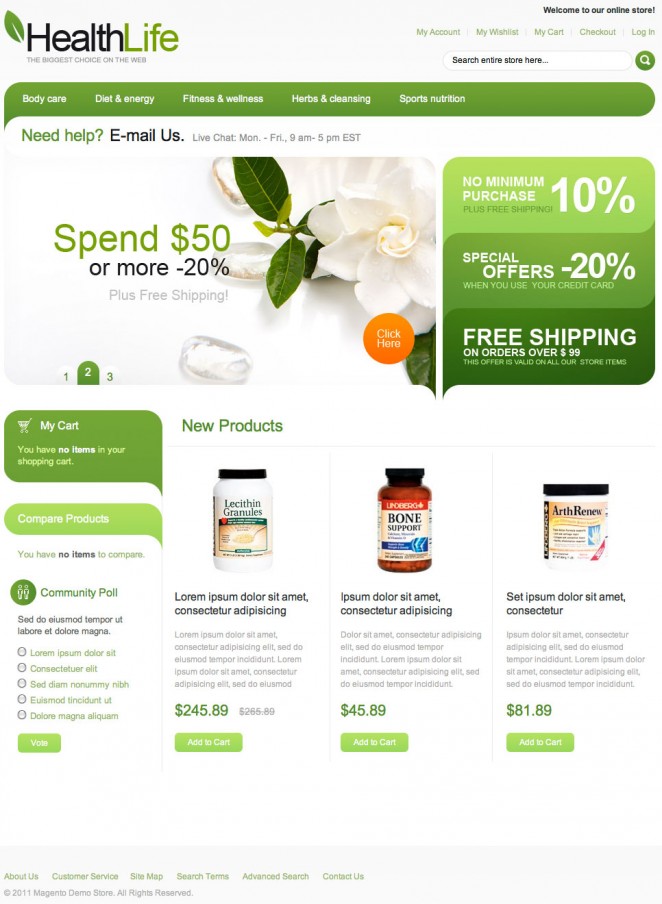 Magento Shop Vorlage Beispiel Magento Shop Vorlage Beispiel