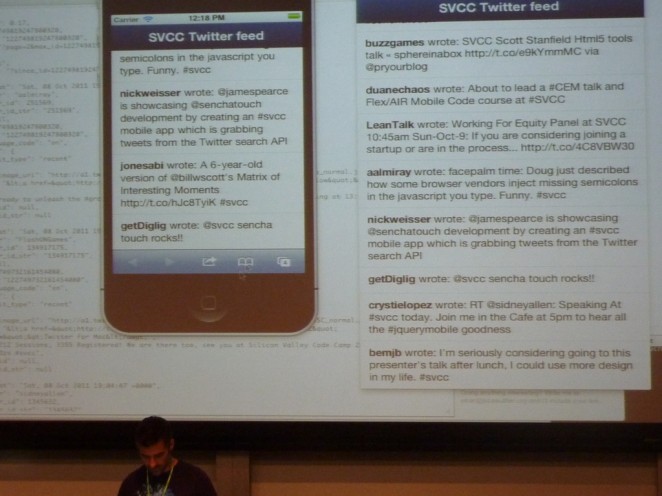 James Pearce beim Silicon Valley Code Camp