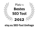Bestes SEO Tools 2012 gemäss eisy.eu SEO-Tool Umfrage