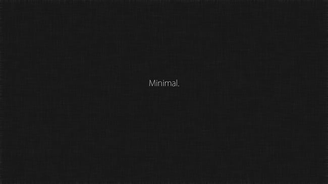 minimal