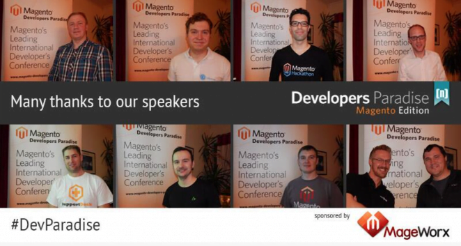 Speakers of Magento Developers Paradise 2014