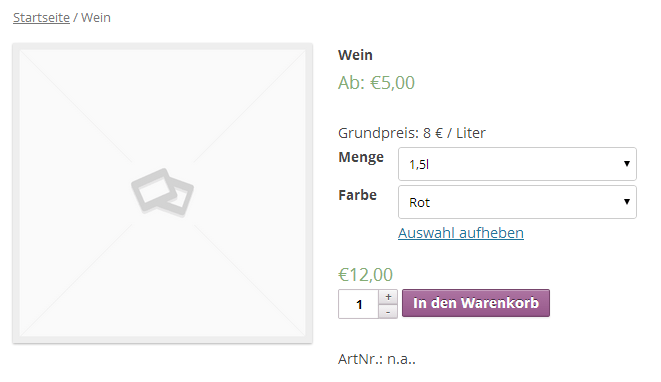 Woocommerce geänderter Grundpreis