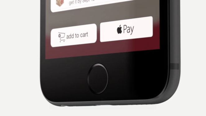 Apple Pay Button auf dem iPhone 6