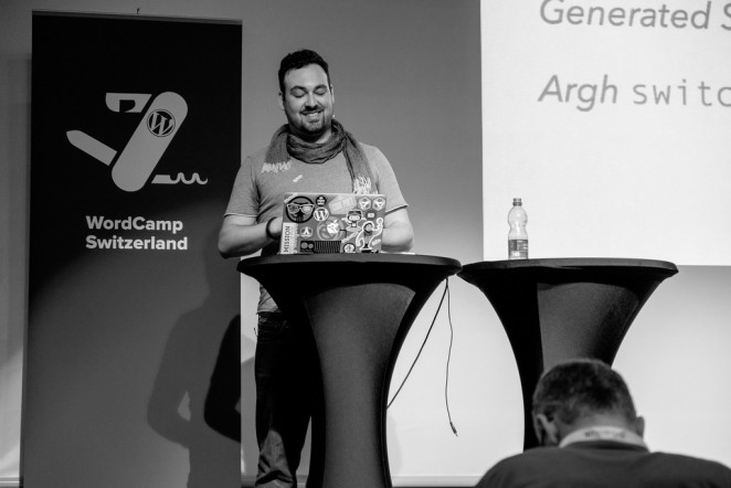 Silvan Hagen beim WordCamp Switzerland 2014
