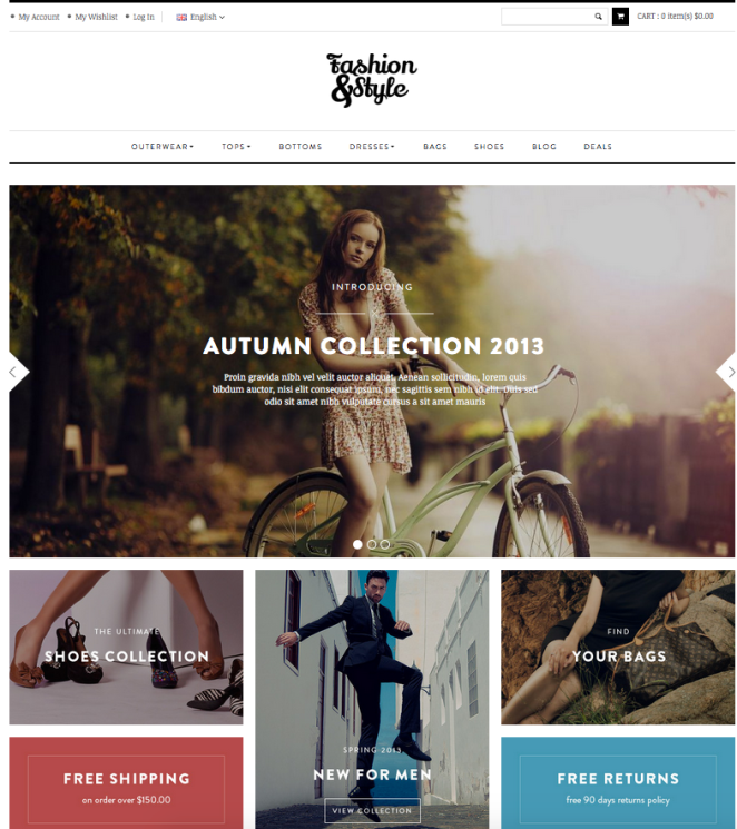 Magento 2 Template fashion & style