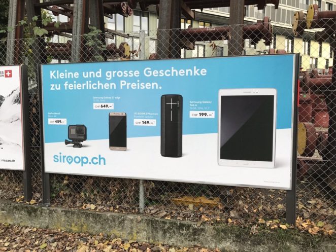 Siroop Werbeplakat in Zürich