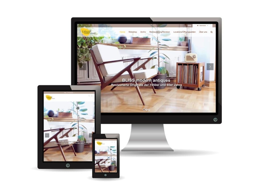 WordPress/WooCommerce Agentur Referenz bliss-shop.ch
