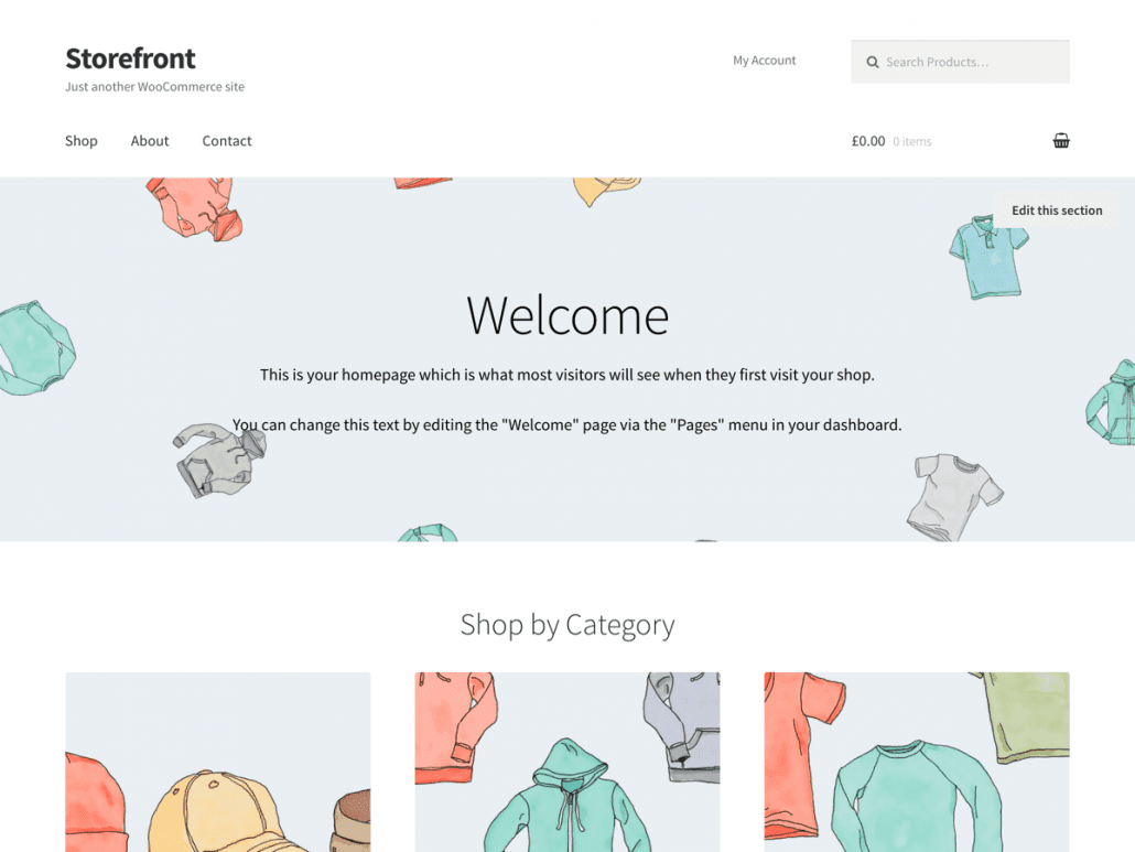 WooCommerce Storefront Theme