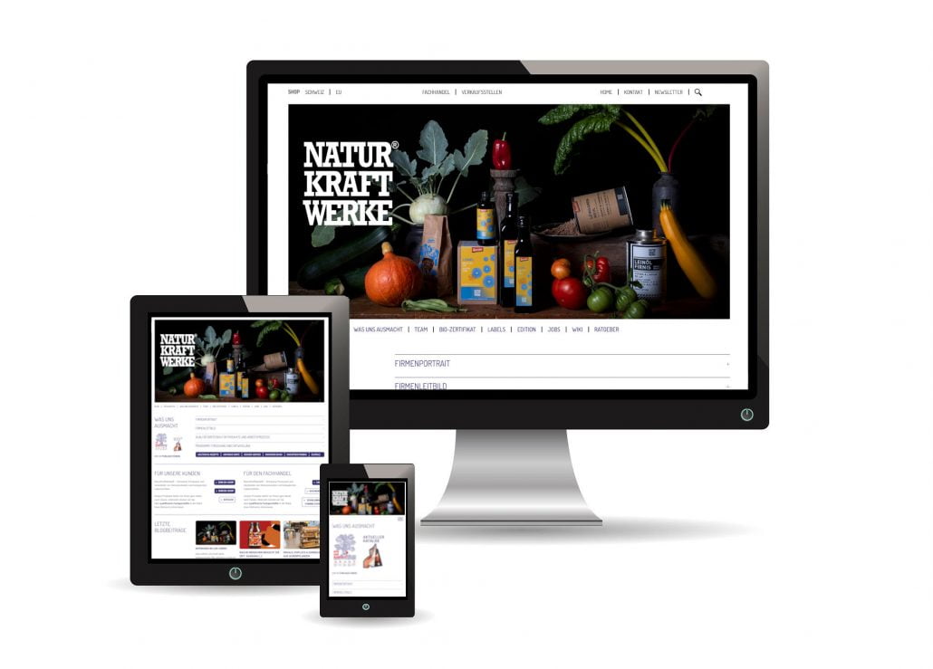 WordPress Agentur Referenz: Naturkraftwerke Unternehmensseite