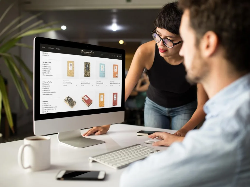 WordPress und WooCommerce Referenz Schwarzenbach Desktop Filternavigation