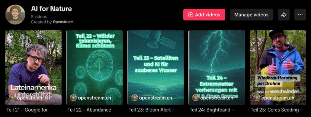 AI for Nature TikTok Serie