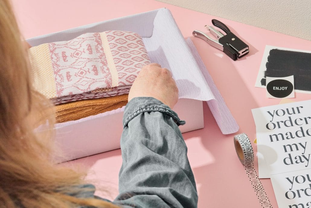 Paketversand Etsy Haendlerin