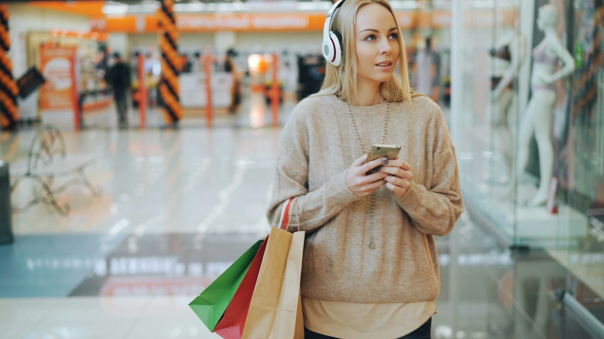 Woman Shopping on Smartphone