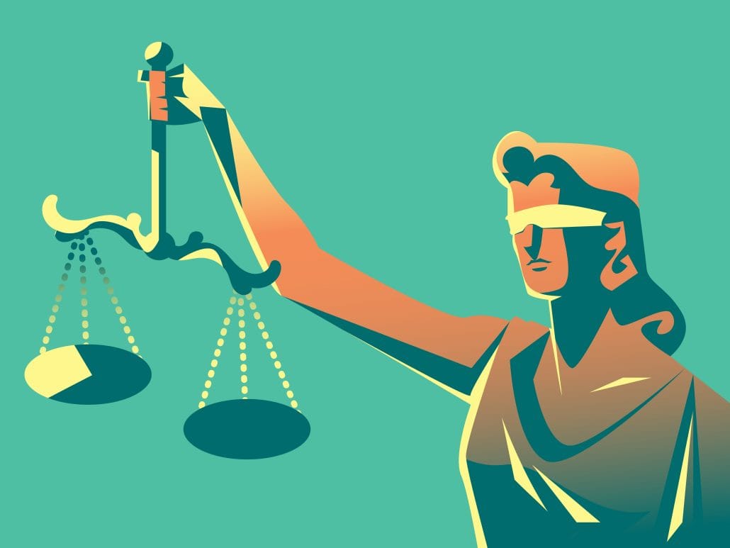 Lady Justice Mascot Statue
