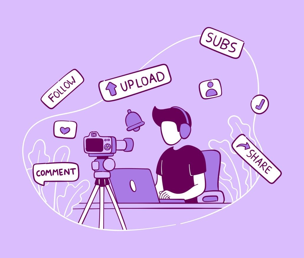 Social Media Creator Illustration