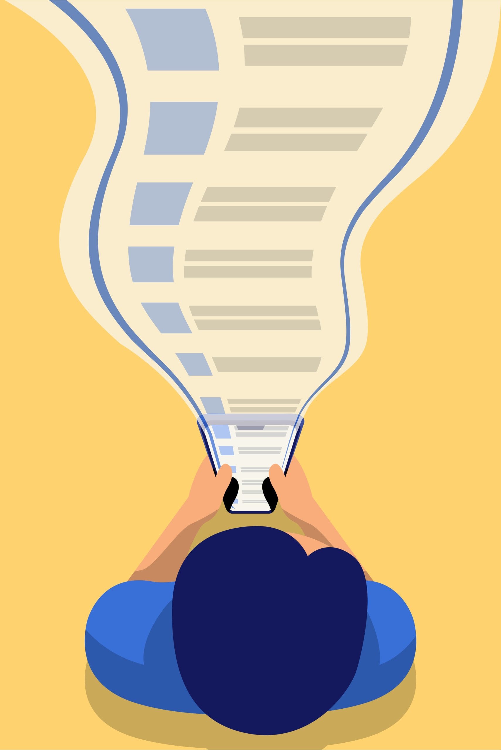 Social Media Stream Illustration 1